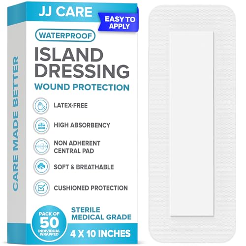JJ CARE Waterproof Island Dressing 4" x 10" (Pack of 50)