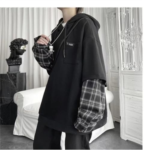 Emo Hoodie for Men Women Oversized Streetwear Hoodies Men Patchwork Hoodies Unisex Sweatshirt4