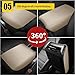 AOMSAZTO Beige Armrest Console Covers for CRV Honda 2017-2022 Leather Console Pad