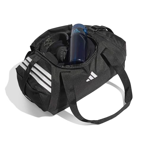 adidas Unisex Tiro Duffle Bag Small Duffel Bag, Black/White, One Size – Ansicht 5
