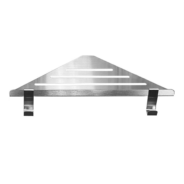 TXGJWRA Shower Caddy Floating Corner Shelf for Shower Wall Brushed Stainless Steel Corner Shower Shelves Bathroom Storage Rack