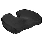 Amazon Basics Comfortable Seat Cushion for Office Chairs, Enhanced Memory Foam, Black - Image 4