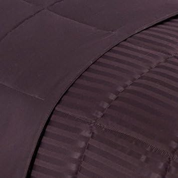 Miniatura 2 de Blue Nile Mills - Edredón alternativo para todas las estaciones, relleno de microfibra, hipoalergénico, peso medio relleno, felpa y reversible, con