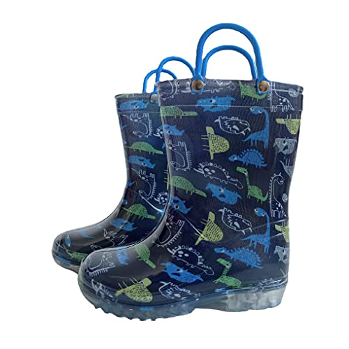 WREA 2 peças botas de chuva infantis de cano médio botas de chuva antiderrapantes botas de água para