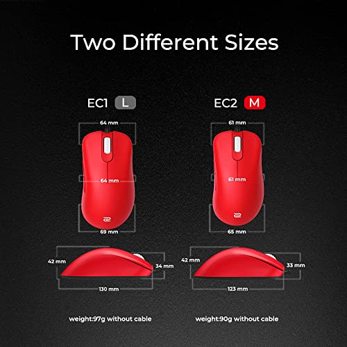 BenQ Zowie EC2 Special Edition Red Ergonomic Gaming Mouse #TOP24