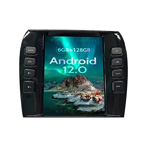 ZWNAV 12.1 inch Radio Replacement for Jaguar X-Type 2004-2008, GPS Navigation Android Head Unit Player 128G Wireless Carplay, Bluetooth,WiFi