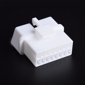 Elecbee Assembled OBD Male Connector OBD2 Diagnostic Crimp 16 Pin Terminal