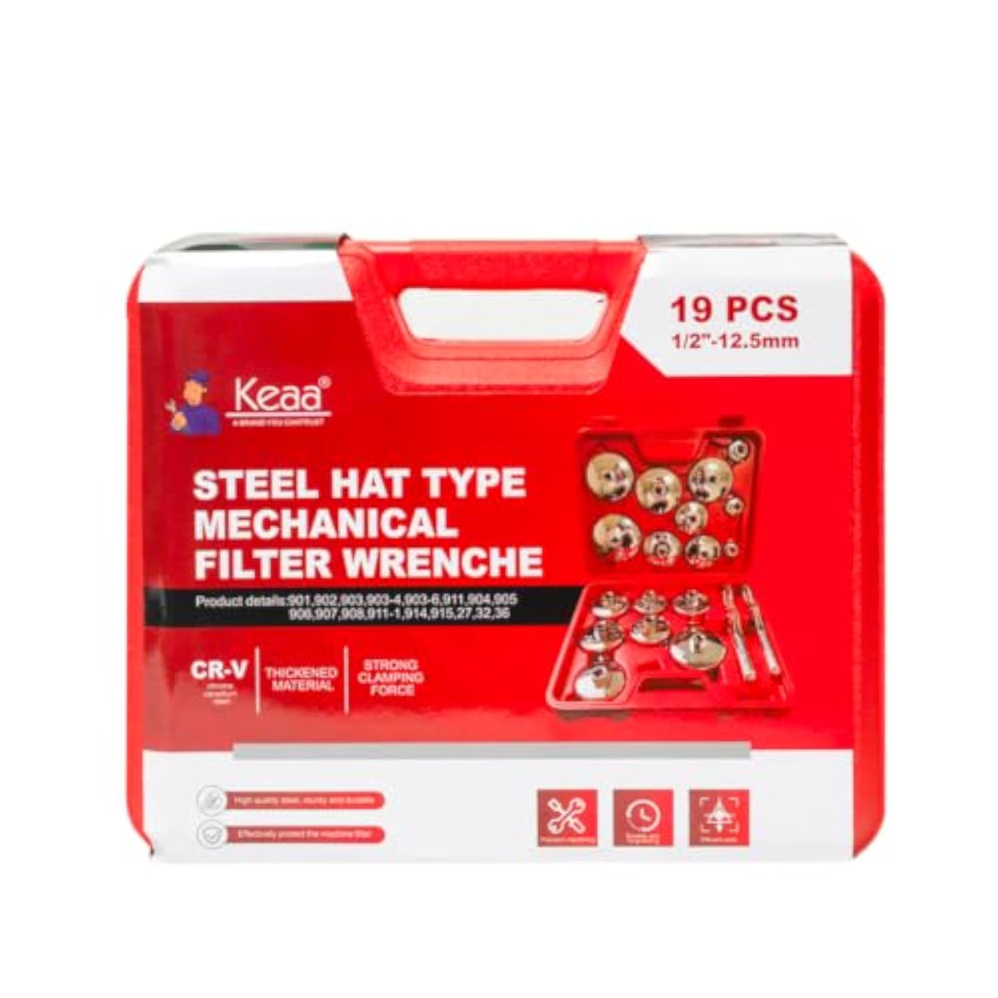 Aluminium Filter Socket Set 19 Pc