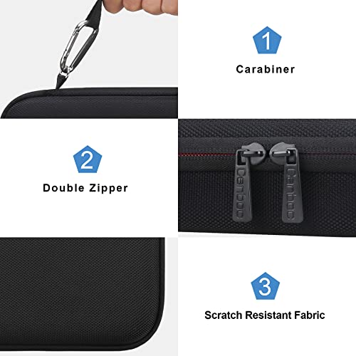 Canboc Diabetic Supplies Travel Case, Carrying Bag for Glucose Meter, Insulin Pens, Blood Sugar Test Strips, Lancets, Lancing Device, Medication, Alcohol Wipe or Other Diabetes Care Accessories, Black - Thumbnail 5