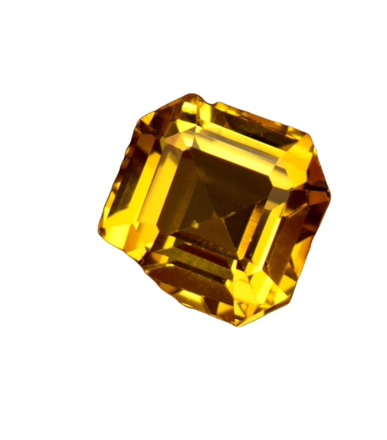 Saphir jaune naturel 10x10mm pour remplacer une pierre perdue sur vos bijoux