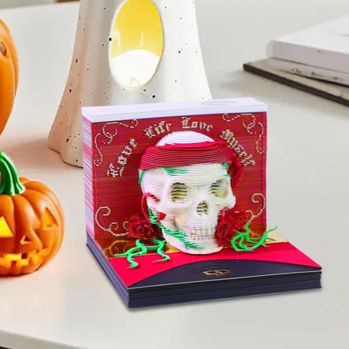 Calendrier 3D 2026 avec rappels d'événements et bloc-notes