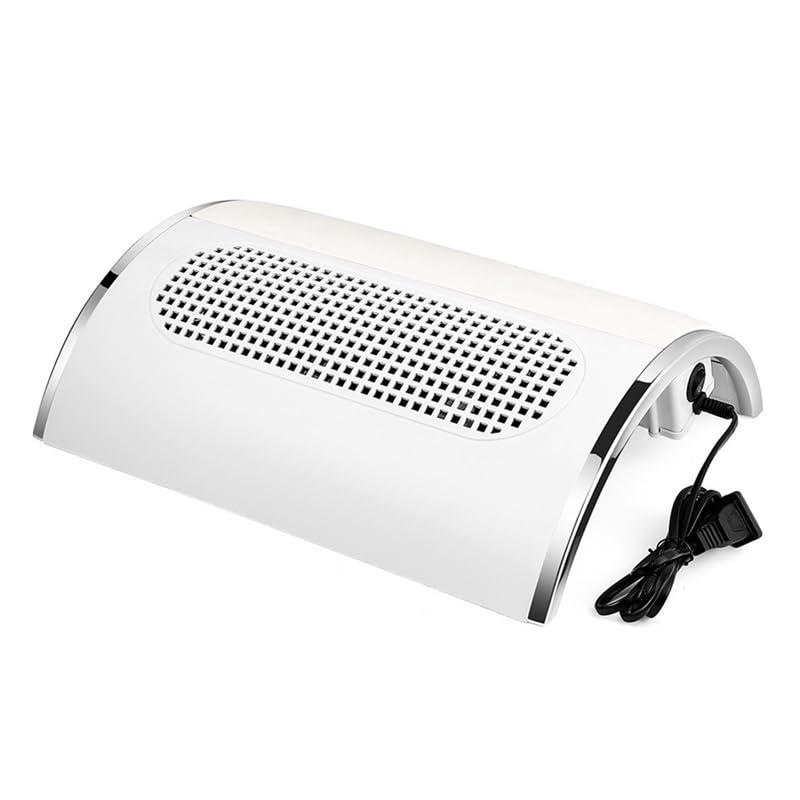 Aspirador UñAs, Potente colector de succión de polvo de uñas de 40W con 3 ventiladores, aspiradora, máquina de herramientas de manicura con 2 bolsas, fácil de usar