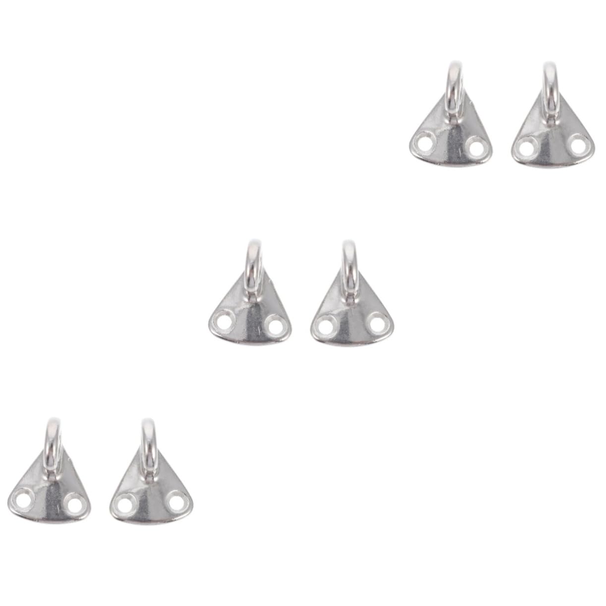 ibasenice 3sets Stainless Steel Hooks Heavy Duty Hooks for Yacht Supplies 2pcs*3