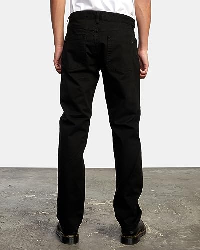 RVCA Mens Slim Fit Pants - Daggers Twill (Black, 34)3