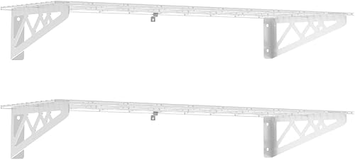 Miniatura 10 de Estante de pared SafeRacks, para garaje, 2 unidades, 45.72 x 121.92 cm, con ganchos para bicicleta