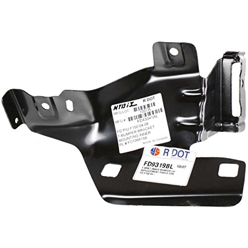 Fitrite Autoparts New Front Left Driver Side Upper Bumper Cover Bracket For 2004-2008 Ford F-150, Made Of Steel Fo1066158 4L3Z17B983Ab #TOP22