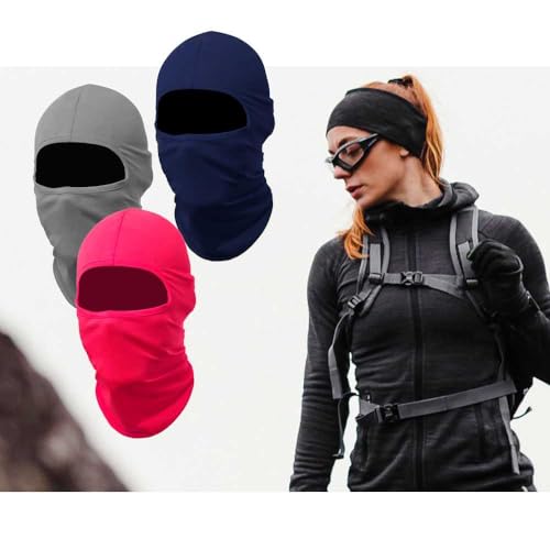 OcioDual Sturmhauben, Blau fur Motorradfahren, Snowboarden Outdoor Sports, Gesichtshaube Skimaske, Gesichtsmaske, Sturmmütze, Motorradmaske, Dünn und Atmungsaktiv Fahrradmaske