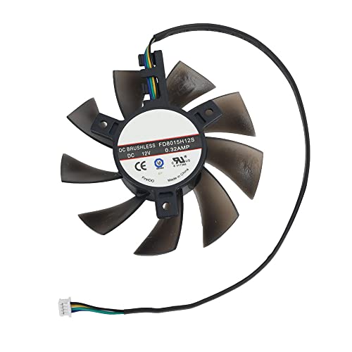 Coolerage Dc12V 0.32A 4Pin 75Mm Fd8015H12S Gpu Cooling Fans For Amd Radeon Vii Graphics Card Fans (Fan Abc) #TOP7