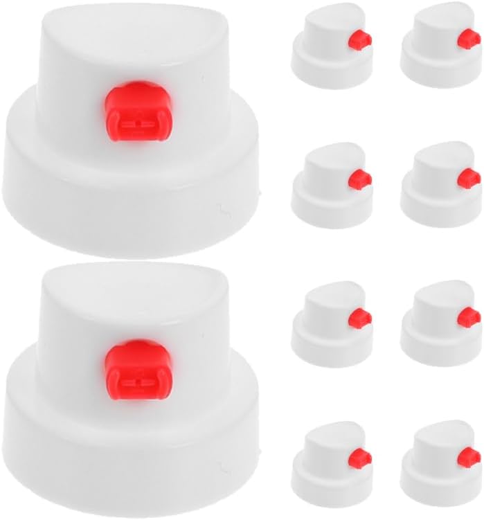 10Pcs Spray can Nozzles Adjustable Aerosol Spray Caps for Graffiti Art and Touchup Painting Waterproof Button Fan Tips for Precise Application