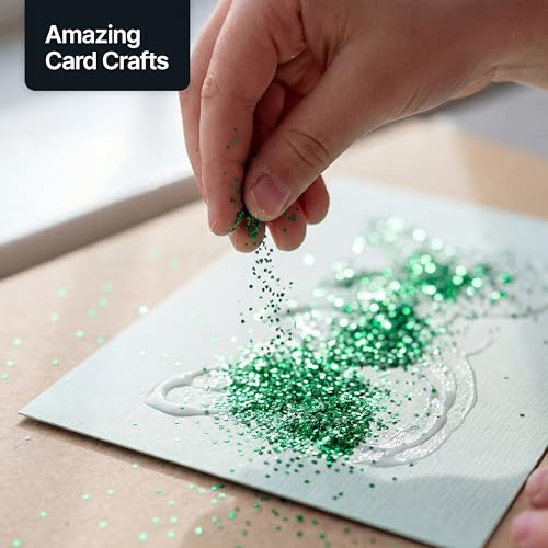 Purpurina de resina verde esmeralda fina para vasos tarjetas y cosméticos 7