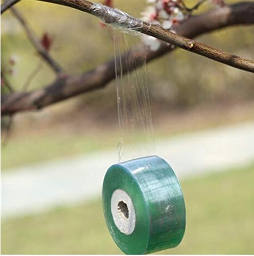 Veredelungsband Grün, Veredelungsband Selbstklebend, Pfropfband Selbstklebend, 100 m langes selbstklebendes Obstbaum Setzlings Pfropfband für Pflanzen Gartengeräte für Obstbäume und Gärten