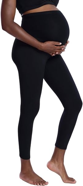 Motherhood Maternity Essential Stretch Pregnancy Leggings with Over Belly Fit