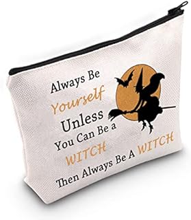 Witch Makeup Case Witchy Gifts Witchcraft Women Gift Wicca Cosmetic Bag for Witchcraft Lover Women Witch Stuff (U.Be Witch)