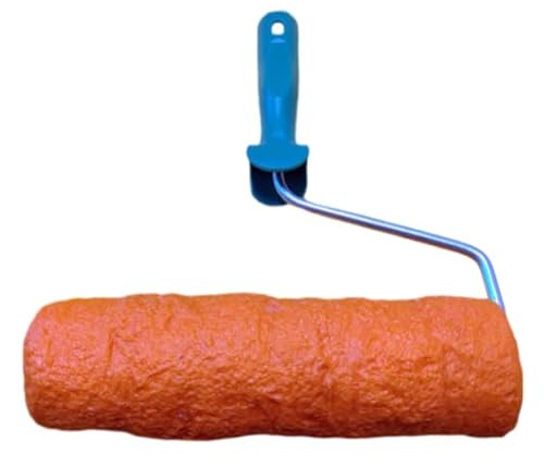 RULLO per intonaco muro cemento stampato PIETRA roccia Decorative TEXTURE ROLLER, Modello Roccia Alpina 3, cm 23x7 circa