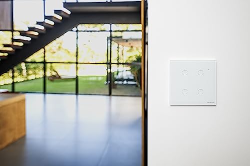 Interruptor Smart Wi-Fi Touch Compatível com Alexa Com 4 Teclas EWS 1004 Branco Intelbras