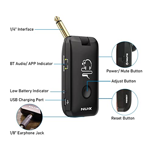 Cnll Mighty Plug MP-2 guitarra elétrica e amplificador de baixo para modelagem de fone de ouvido com