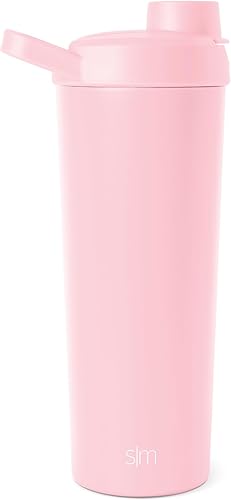 Miniatura 2 de Simple Modern Botella agitadora de acero inoxidable con bola de 24 onzas  Vaso aislado de metal para mezclas de proteínas, batidos y