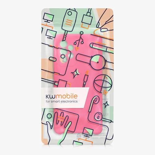 kwmobile Case Compatible with Samsung Galaxy A52 / A52 5G / A52s 5G Case - Slim TPU Silicone Phone Cover - Soft Touch Finish - Neon Pink by kwmobile - Image 7