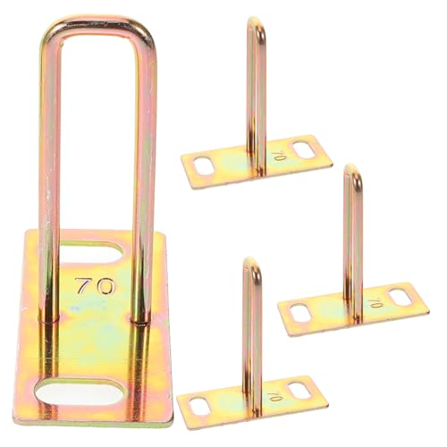 FUNOMOCYA 4Pcs Electric Motorcycle Seat Locking Plate Durable Metal Security Device for Cushion Locking Fit for Various Prevents Theft and Ensures Safety