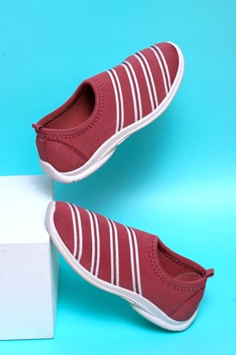 Image of ATHCO Womens Silk Shoes for Woman Women Shoes with Memory Foam Comfort Walking Shoe for Women Slip on Shoe Woman for All Day Walking Lightweight Dailyuse ExtraSoft