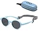 Musivon Baby Sonnenbrillen,0-2.5 Jahre Polarisierte Kinder Sonnenbrille mit mit Riemen Verstellbar für Jungen Mädchen Kleinkinder (Blau)