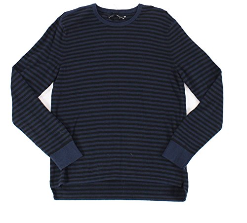 Kenneth Cole Men's Stripe Crew-Neck Sweater