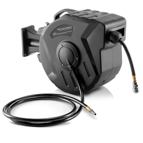 STAHLWERK Druckluft-Schlauchtrommel 20 + 2 m mit...