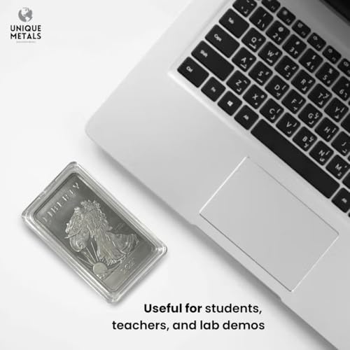 Molybdän-Riegel mit COA – 28,3 g One Troy Ounce .999 Pure Bullion Bar mit Walking Liberty Design und Echtheitszertifikat