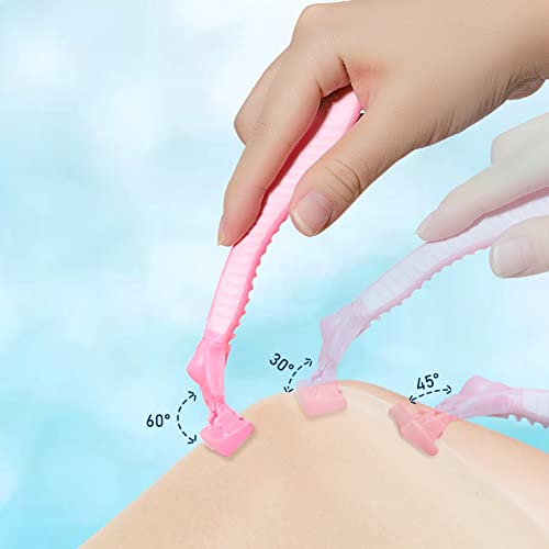 6-Layer Blade Women's Razor Beoffer 6 Pack Razor Blade Silky Smooth Shave For Women Body Arm Leg Hair Bikini Safety Razor Blades Close Shave With Minimal Irritation Disposable Razors Hair Remover #TOP2