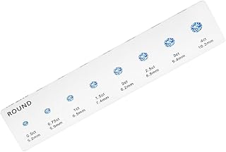 High-Precision Acrylic Finger Measurer for Engagement Rings & Rhinestones Design Jewelry Sizing Gauge for Gemologists