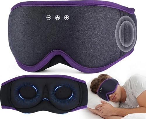 LC-dolida Masque de Sommeil Écouteurs Bluetooth 5.4 avec Haut-par...