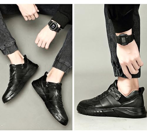 Men's Business Comfortable Soft Flat Lace-up Leather Shoes Fashion Leather Handmade Non-Slip Formal Oxford Shoes3