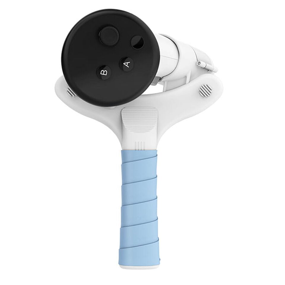 YEELAMKOK VR Game Controller White Table Tennis Paddle Grip VR Accessories Fit for Quest 3