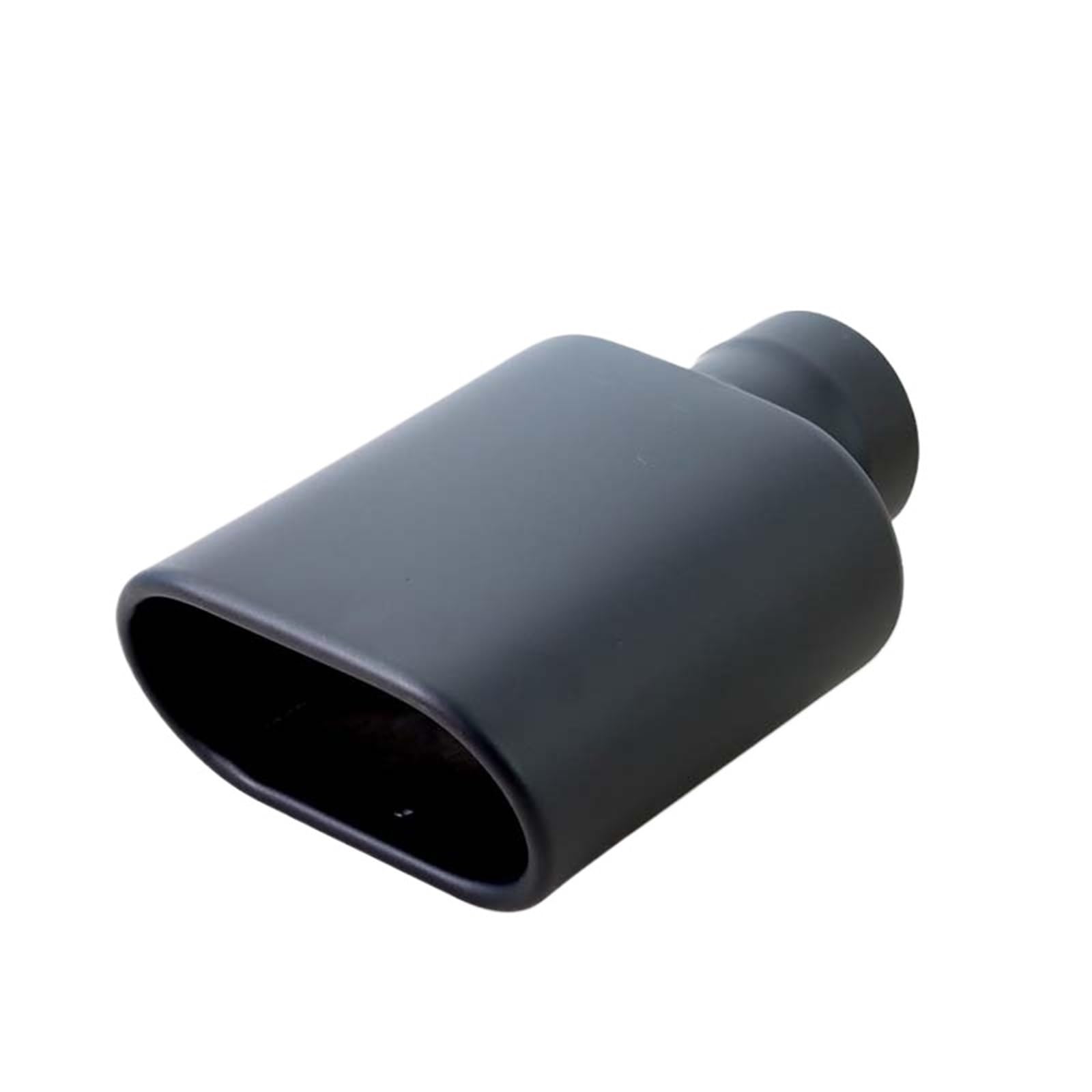 tylny tłumik wydechowy Części Do Modyfikacji Tyłu Samochodu Wlot 63mm Wylot 76mm * 140mm Kwadratowa Czarna Rura Wydechowa Końcówka Rury Wydechowej Ze Stali Nierdzewnej