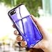 FLOVEME iPhone 8 Plus / 7 Plus Case, Luxury Slim Fit Gradual Colorful Gradient Change Color Ultra Thin Lightweight Electroplating Bumper Anti-Drop Clear Hard Back Cover Holder, Transparent Purple