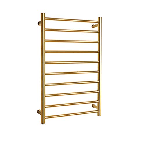 Calentador de toallas inteligente dorado para disfrutar de un baño cálido en invierno