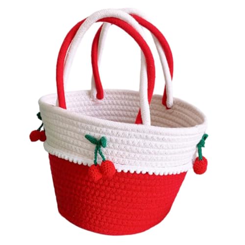 Paquet à main tissé en coton pour les sorties estivales et journées de plage