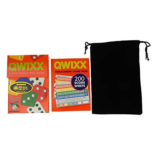 Qwixx Game & Replacement Score Pads Bundle