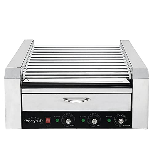 PartyHut 30 Hot Dog Roller with Bun Warmer
