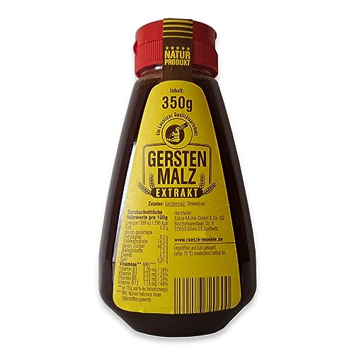 Gerstenmalzextrakt 350g flüssiger Malzextrakt inaktiv hocharomatischer Gerstenmalz-Sirup